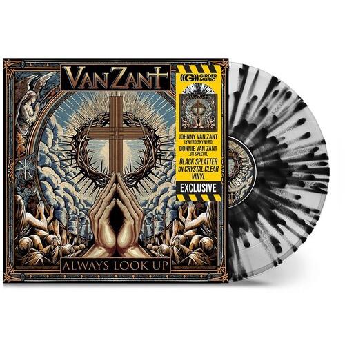 Always Look Up Black Splatter Vinyl LP - Crystal Clear Limited Edition Record for Music Collectors & Audiophiles - Perfect for Home Listening, DJ Sets & Gift Giving