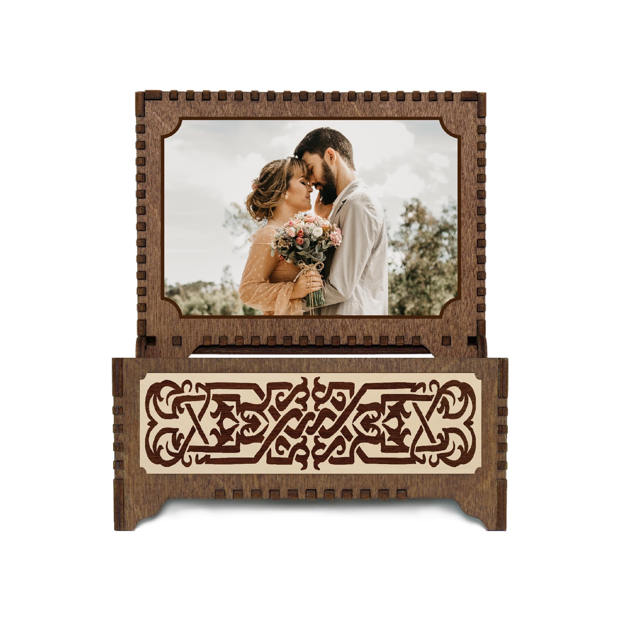 Custom Celtic Tree of Life Music Box - Personalized Engraved Photo & Song Gift for Weddings, Anniversaries & Special Occasions | Plays Your Favorite Melody | Unique Keepsake Present for Her/Him