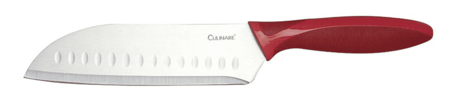 17.5cm Culinare Santoku Knife - Premium Japanese Chef Knife with Stainless Steel Blade - Sharp Kitchen Cutting Tool for Slicing, Dicing & Chopping Vegetables, Meat & Fish - Perfect for Home Cooks & Professional Chefs