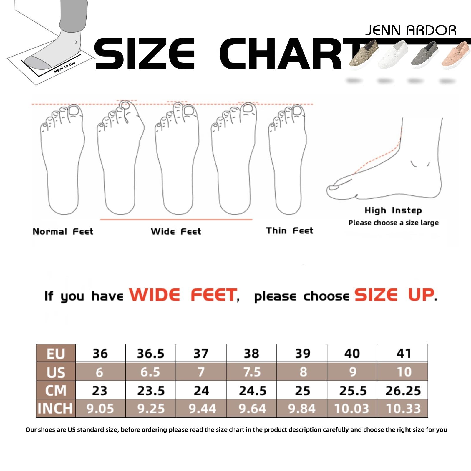 JENN ARDOR Women's Slip On Sneakers - Comfortable Casual Walking Shoes for Women | Fashion Flats for Everyday Wear, Travel & Work