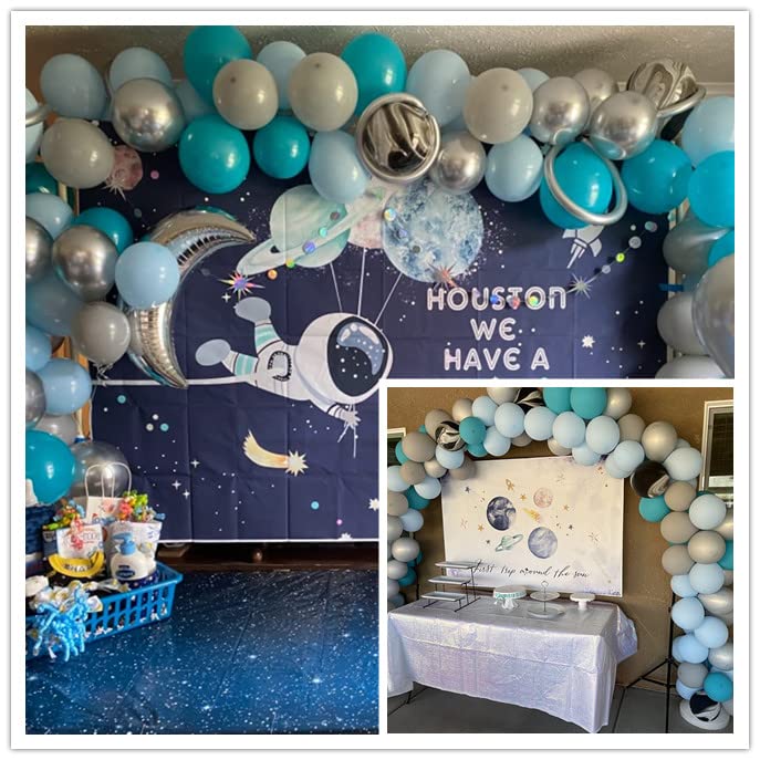 Outer Space Balloon Garland Arch Kit - Astronaut Galaxy Moon Party Decorations for Kids' First Birthday & Solar System Themed Celebrations | Perfect for Baby Showers, Space-Themed Parties, and Science Classroom Decor