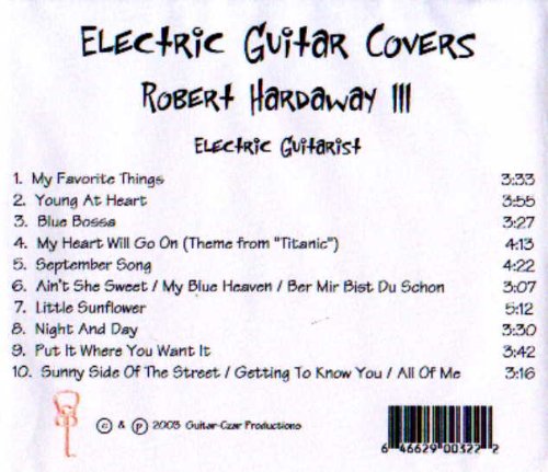 Robert Hardaway III Electric Guitar Covers CD - Classic Rock & Blues Instrumental Music Album | Perfect for Guitar Enthusiasts, Music Lovers & Relaxation