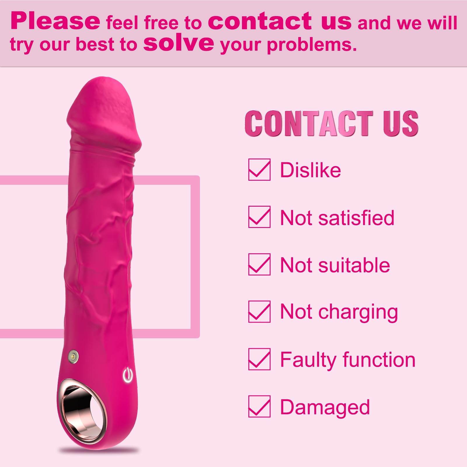 BGGOOD Realistic G-Spot Dildo Vibrator with 10 Powerful Vibration Modes - High Frequency Clitoral Stimulator for Women, Pink Adult Sex Toy for Solo Play & Couples Pleasure