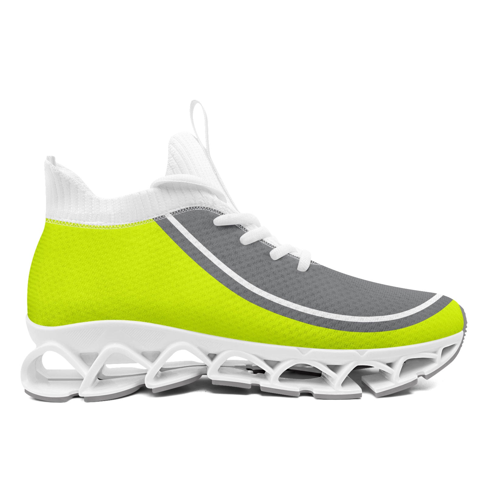 Custom Green & Gray Maxsoul Personalized Sneakers - Breathable Comfort Shoes for Men & Women (FN030XD D020388) - Perfect for Running, Gym Workouts & Casual Wear