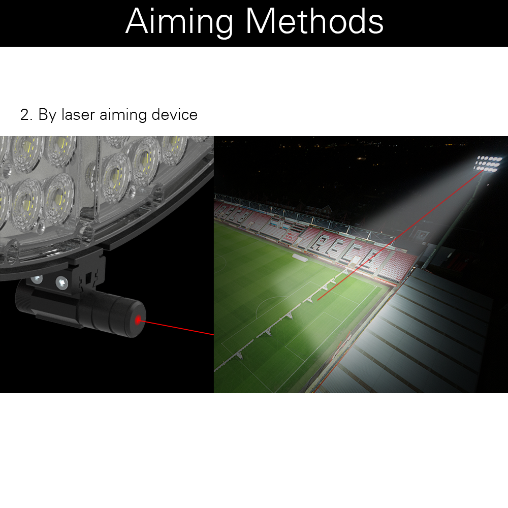 Konlite VEGA LED Sports Light - 505W 70,000 Lumens 5000K Daylight - 120-277V Wide Voltage - 4H4V Beam Angle - 1500W Metal Halide Equivalent - 10 Year Warranty - Perfect for Stadiums, Arenas, Tennis Courts & Outdoor Sports Lighting