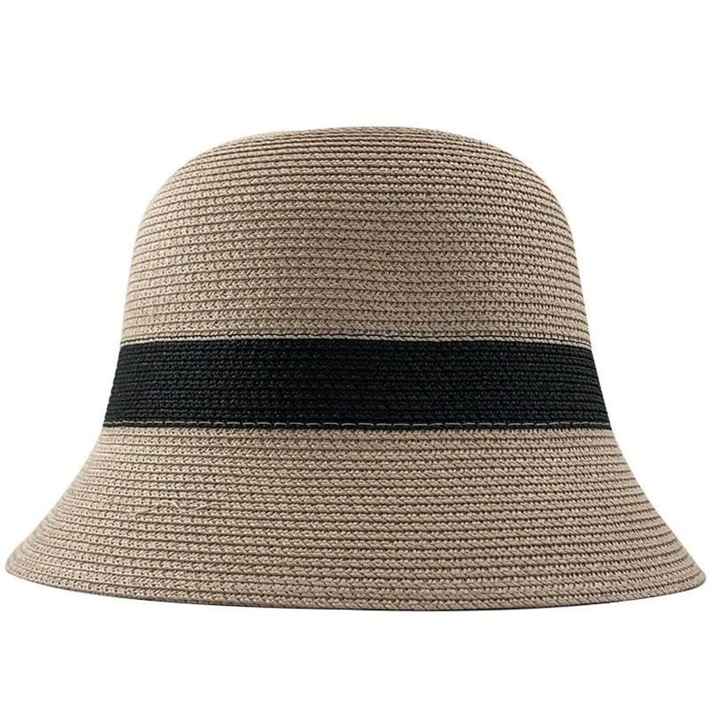 Stylish Summer Women's Straw Sun Hat - Panama Style Bucket Cap for Beach, Outdoor & Travel (55-58cm, Color D) | Perfect for Vacations, Gardening & Poolside Relaxation