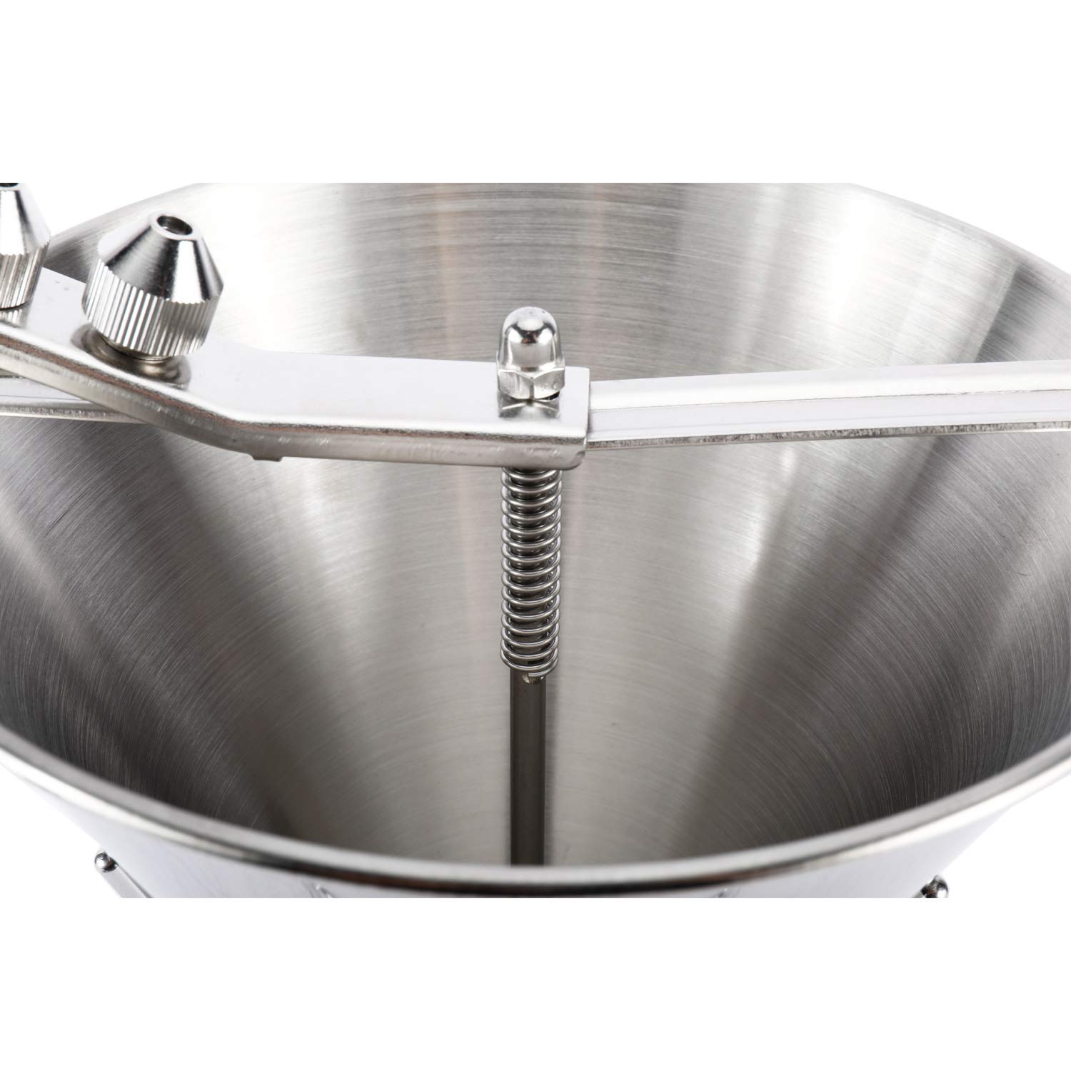Premium Stainless Steel Cake Decorating Funnel with Stand & 3 Nozzles - 7.68
