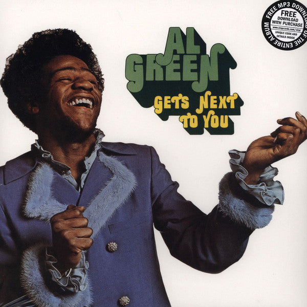 Al Green - Gets Next To You Vinyl LP Album (Reissue, Near Mint NM/M) - Soul & R&B Music for Home Listening & Record Collectors