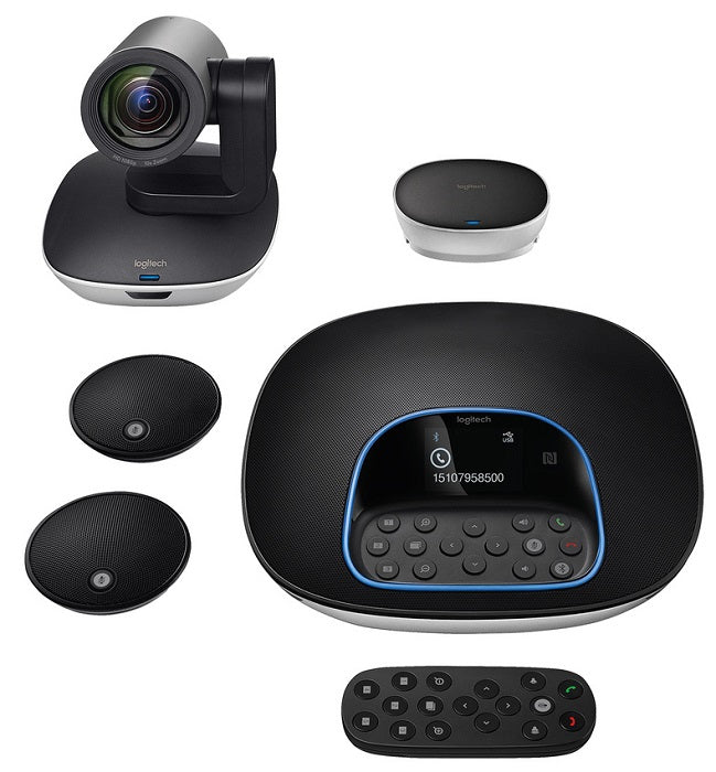 Logitech GROUP HD Video & Audio Conferencing System for Business Meetings & Remote Collaboration