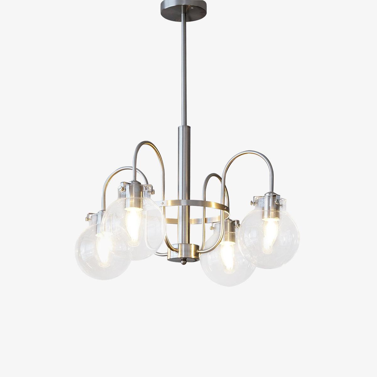 Elegant Hansford Crystal Chandelier - Modern Ceiling Light Fixture for Dining Room, Living Room & Bedroom | Perfect for Home Decor & Wedding Venues