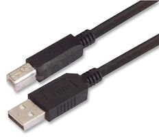 Premium 3M USB 2.0 Type A to Type B Cable (10-Pack) - High-Speed Data Transfer for Printers, Scanners & Audio Equipment - Durable Black Braided Cord for Office & Studio Use