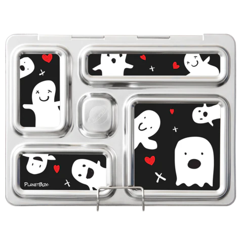 PlanetBox Rover Stainless Steel Bento Lunch Box for Kids & Adults | Eco-Friendly Reusable Food Container | Perfect for School, Work, Picnics & Travel