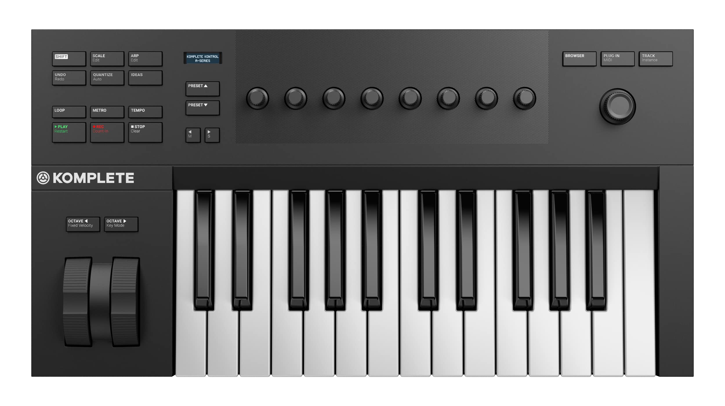 Native Instruments Komplete Kontrol A25 MIDI Keyboard Controller - 25-Key USB Music Production Keyboard with Smart Play & Light Guide for Studio Recording & Live Performance