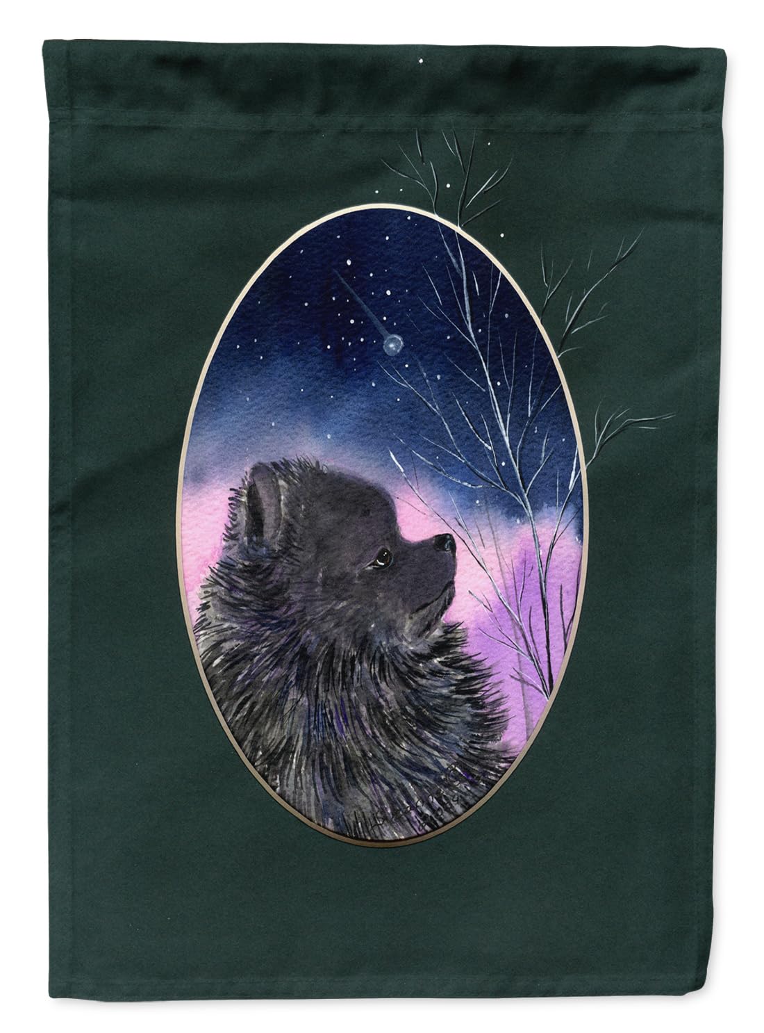 Pomeranian Garden Flag - Colorful Decorative Yard Banner for Mailbox, Flower Beds & Outdoor Patio | Weather-Resistant Dog Lover Gift for Home & Garden Decor
