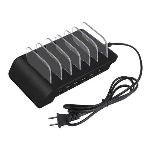 6-Port USB Hub Charger with 10.2A Fast Charging - Multi-Port Charging Station for iPhone, iPad, Samsung Tablets & Smartphones - Perfect for Home, Office & Travel Use