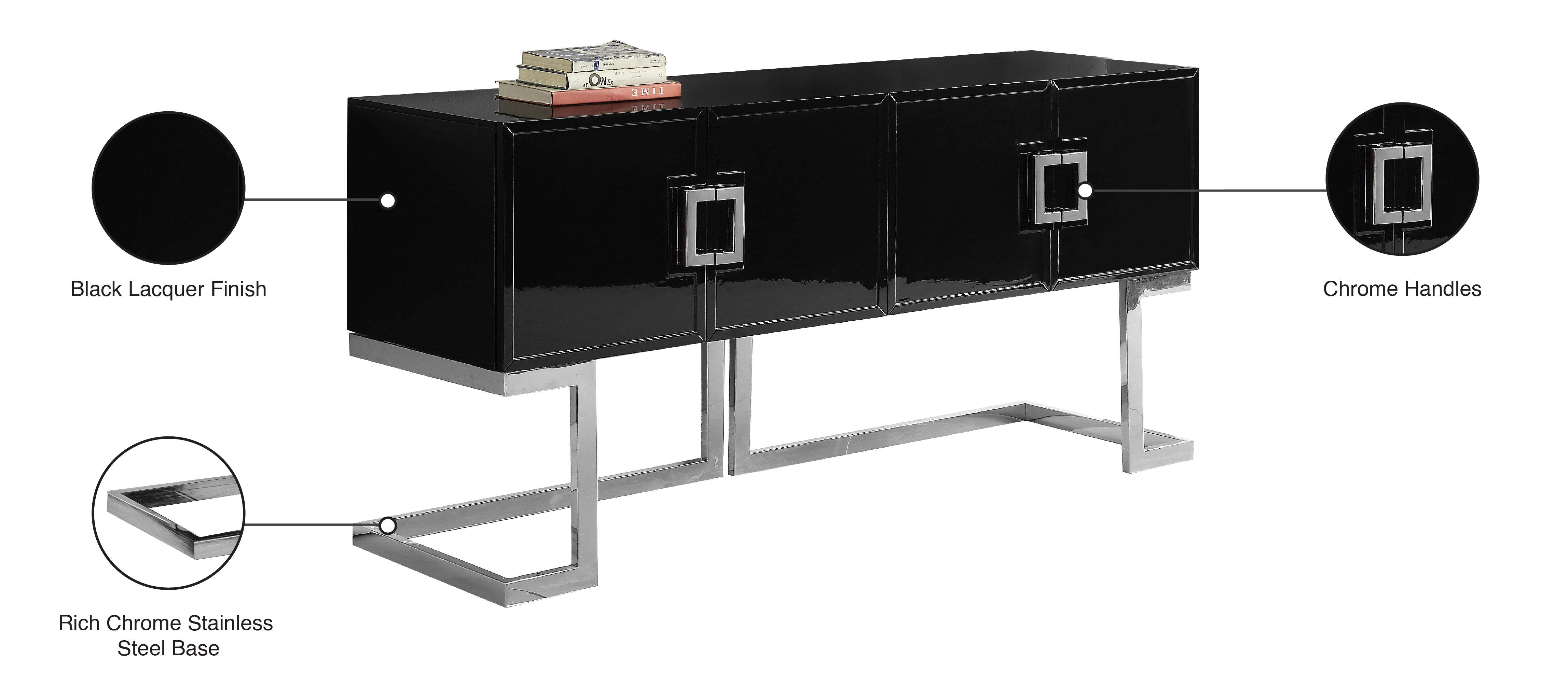 Modern Beth Sideboard Buffet Cabinet - Stylish Storage for Dining Room, Living Room & Entryway | Perfect for Organizing Dishes, Linens & Home Decor