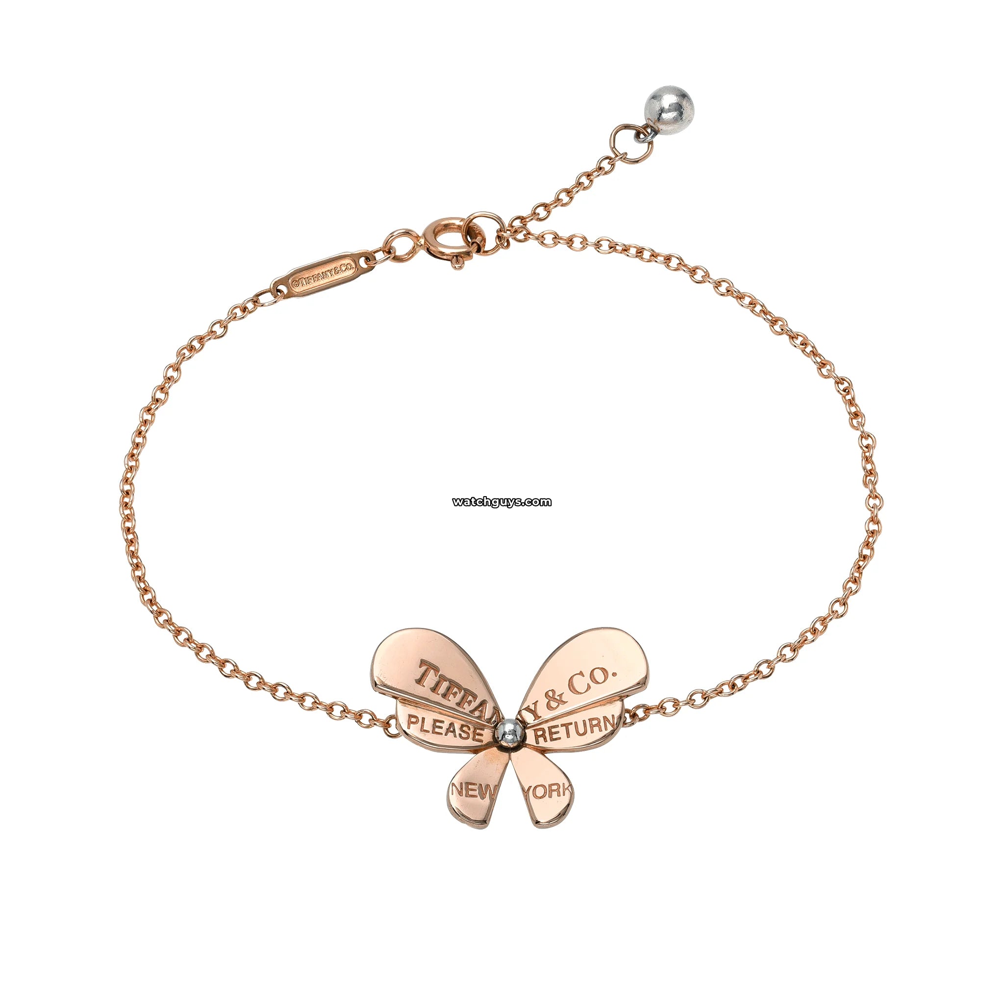 Tiffany & Co. Butterfly Chain Bracelet 18k Rose Gold - Elegant Jewelry for Women, Perfect for Weddings, Anniversaries & Special Occasions