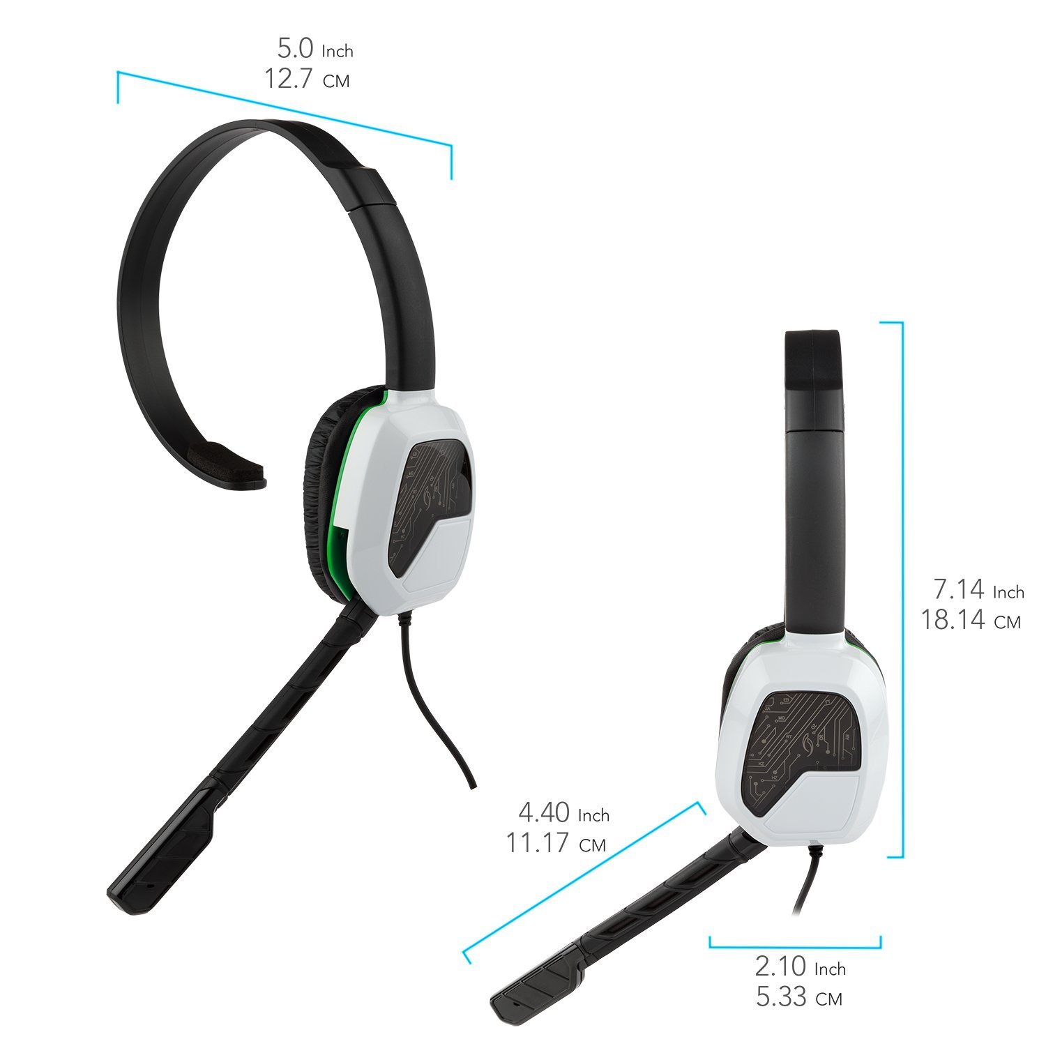 Afterglow LVL One Mono Gaming Headset for Xbox - Lightweight Wired Headphones with Mic for Xbox One, Series X|S - Perfect for Online Multiplayer & Late-Night Gaming Sessions