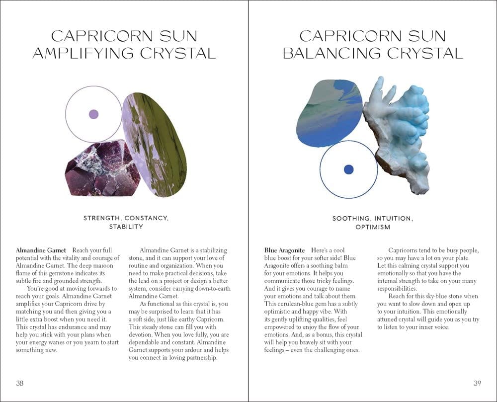 Capricorn Zodiac Crystal - Healing Stones for Astrology & Modern Life | Perfect for Meditation, Home Decor & Spiritual Gifts