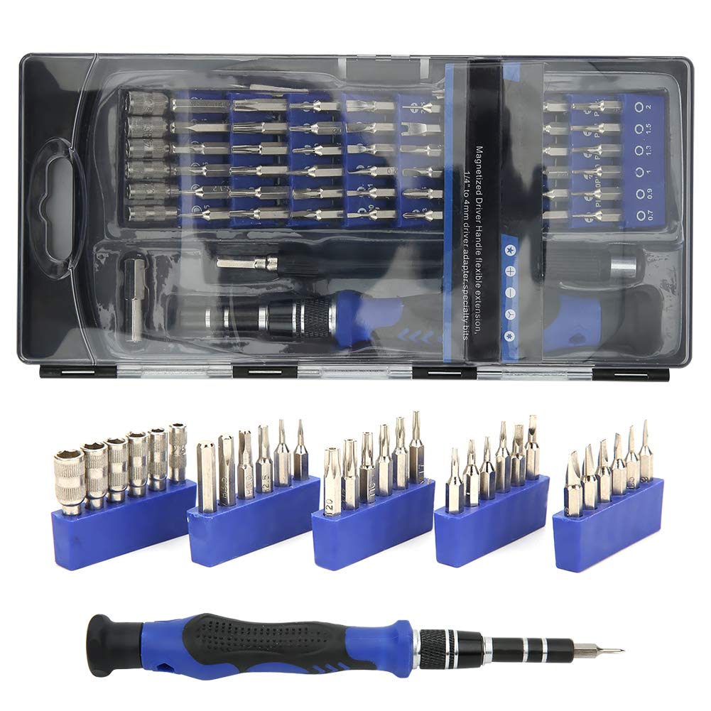 56 in 1 Multi-Function Screwdriver Set - Precision Hand Tool Kit for Phone, Glasses, TV, DVD & Electronics Repair - Durable Repair Tools for Home & Professional Use