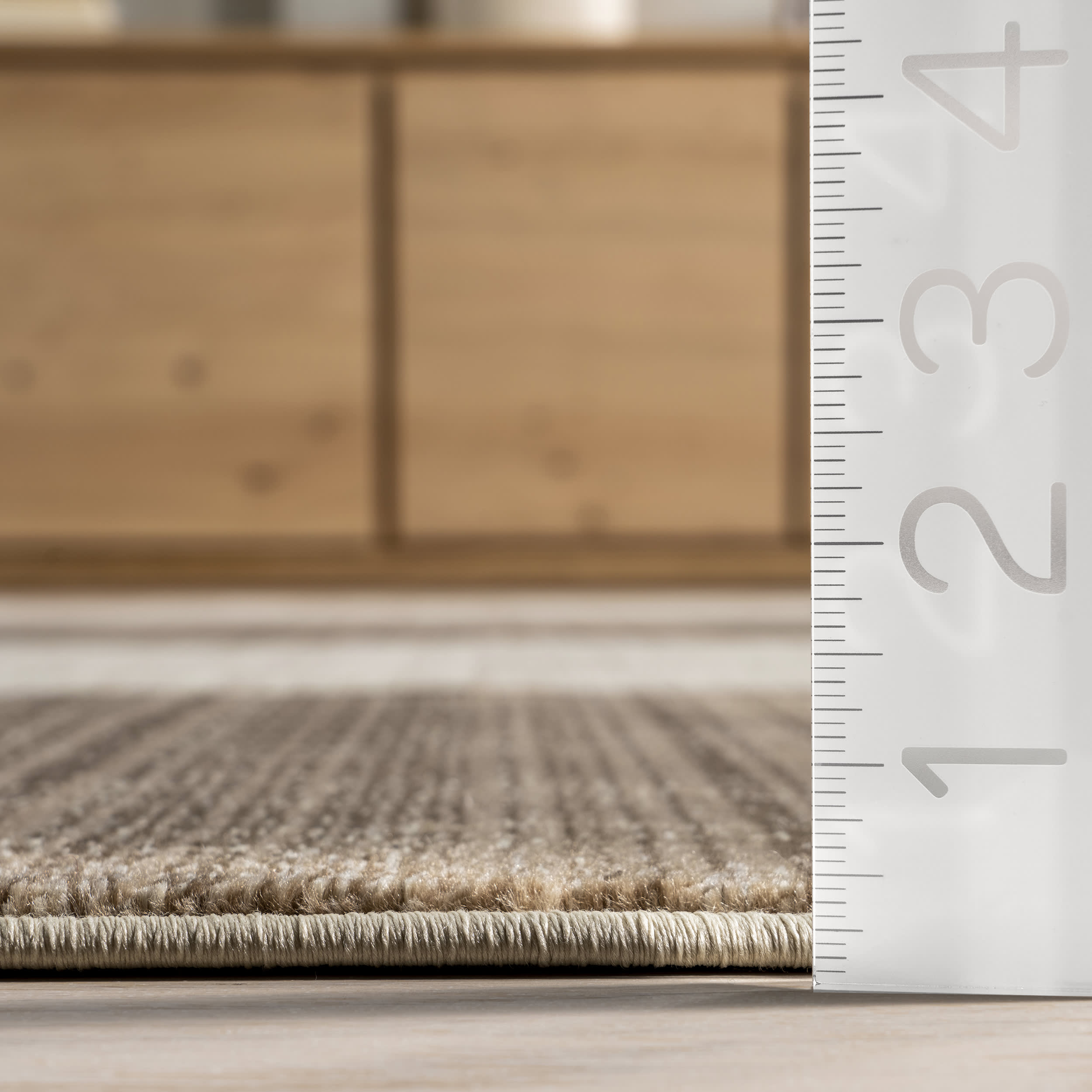 Premium Handwoven Cedarwood Fringed Area Rug - Natural Brown Bohemian Decor for Living Room, Bedroom & Nursery | Soft & Durable Floor Mat for Home Decor