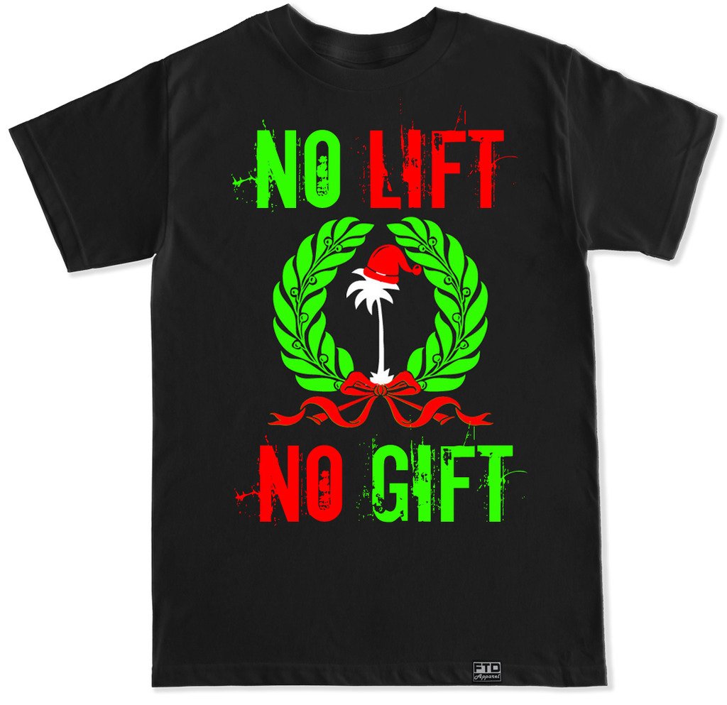 FTD Apparel Men's No Lift No Gift Graphic T-Shirt - Comfortable Cotton Tee for Casual Wear, Gym & Everyday Outfits