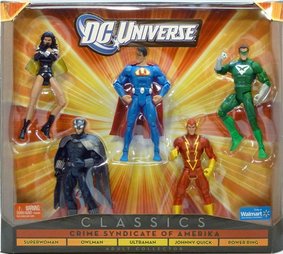 DC Universe Crime Syndicate of Amerika Action Figure Collectible Box Set - Supervillain Team for Display & Comic Book Fans | Perfect for Home Decor, Office Display & Comic Conventions