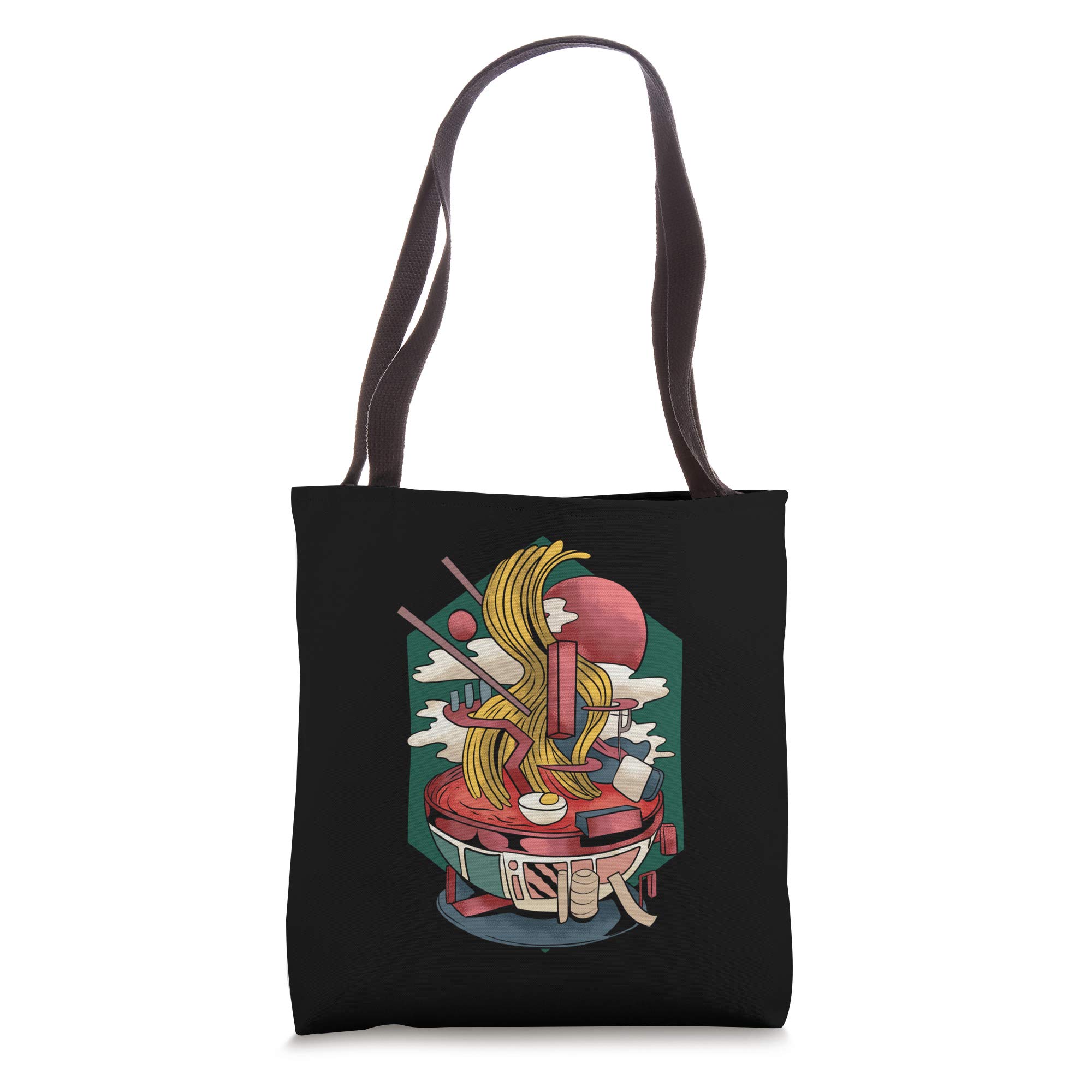 Ramen Noodles Tote Bag - Stylish Japanese Noodle Themed Reusable Shopping Bag - Perfect for Groceries, Beach, School & Anime Conventions