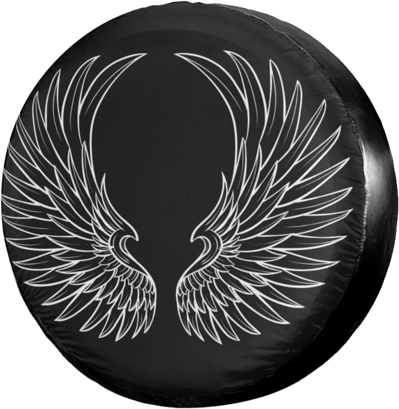 Waterproof & UV-Resistant 17 Inch Angel Wings Spare Tire Cover - Dustproof Wheel Protector for Jeep, Trailer, RV, SUV & Most Vehicles | Perfect for Off-Road Adventures & Outdoor Travel