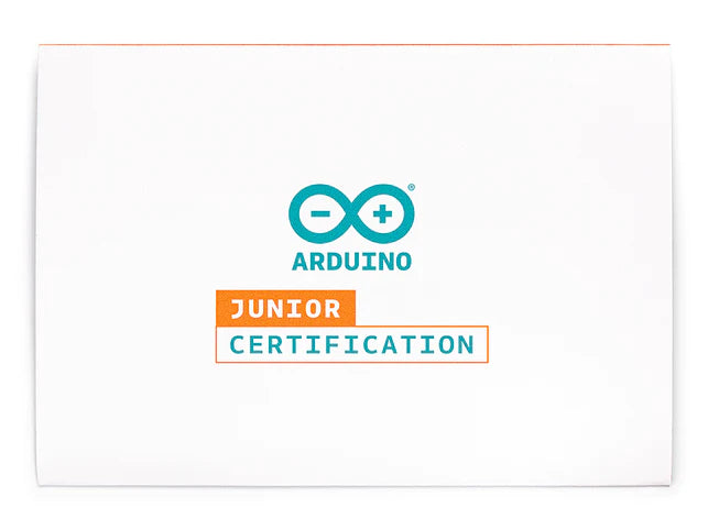 Arduino Junior Certification Bundle: Starter Kit & Online Exam for Kids - Perfect for STEM Learning, Robotics Projects & School Science Labs