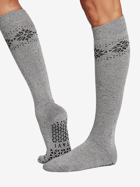 Tavi Noir Jane Grip Socks for Women - Non-Slip Yoga Socks with Frost Design - Perfect for Yoga, Pilates, and Home Workouts