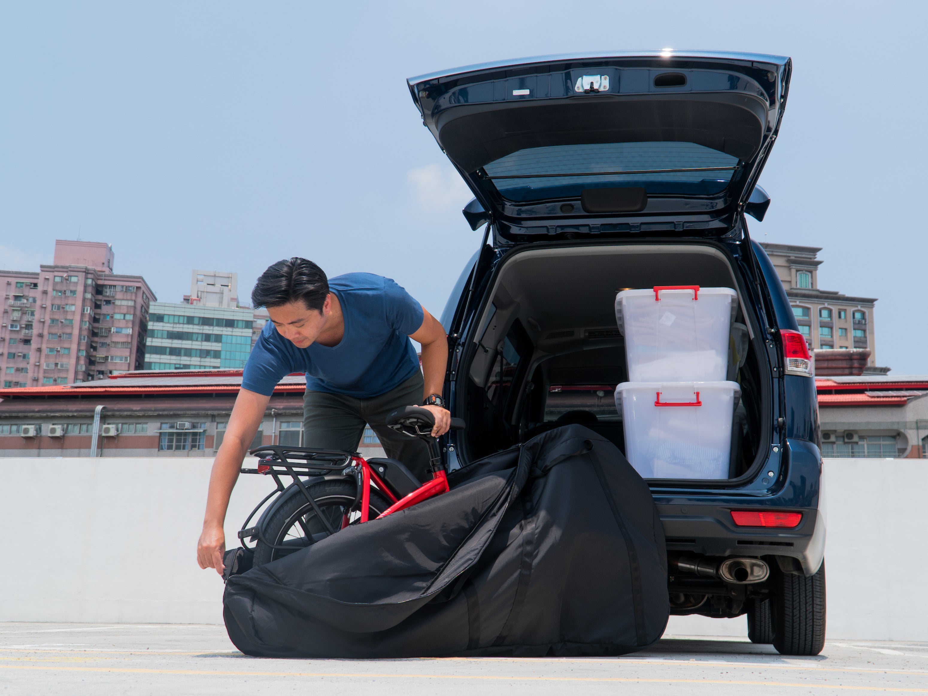 Tern FlatFold Small Foldable Bike Bag - Lightweight & Compact for Easy Commuting & Travel | Perfect for Urban Cycling & Public Transport