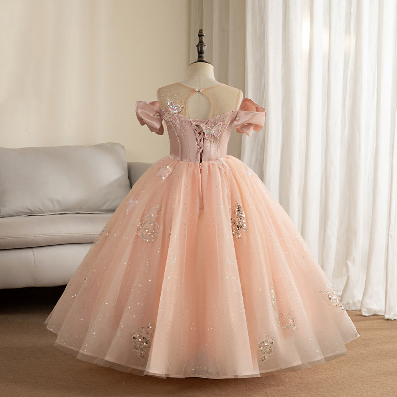 Butterfly Princess Dress for Baby Girl - Elegant Birthday & Wedding Party Gown | Perfect for Special Occasions, Photo Shoots & Celebrations