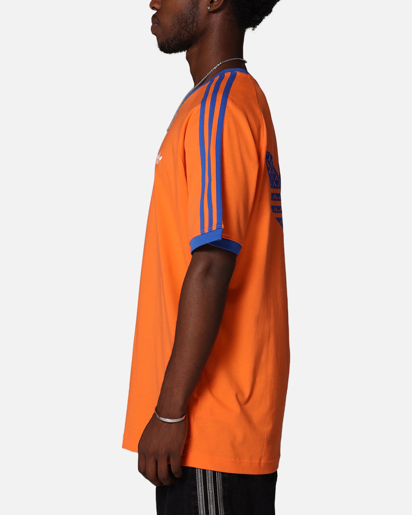 Adidas Monogram Cali T-Shirt for Men - Orange Casual Short Sleeve Tee | Gym, Streetwear & Everyday Comfort Wear