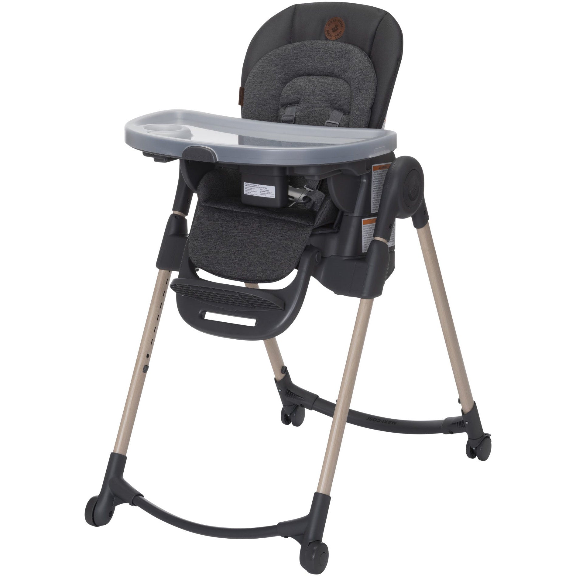 Maxi Cosi Minla 6-in-1 Adjustable Baby High Chair for Feeding & Play - Convertible Infant to Toddler Dining Seat with Multiple Recline Positions - Perfect for Home, Restaurant & Travel Use