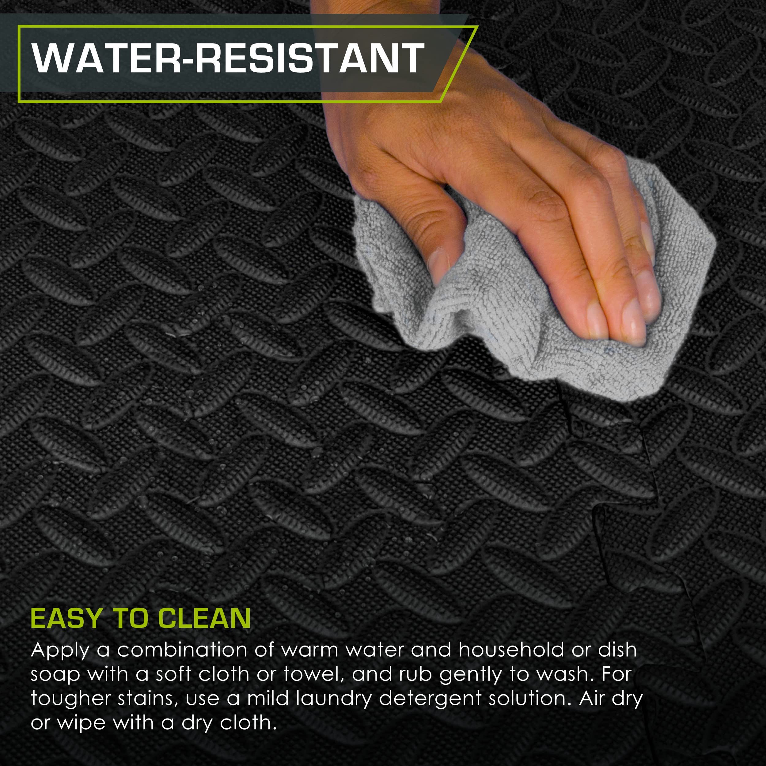 ProsourceFit 1/2 Inch EVA Interlocking Foam Floor Tiles - 24