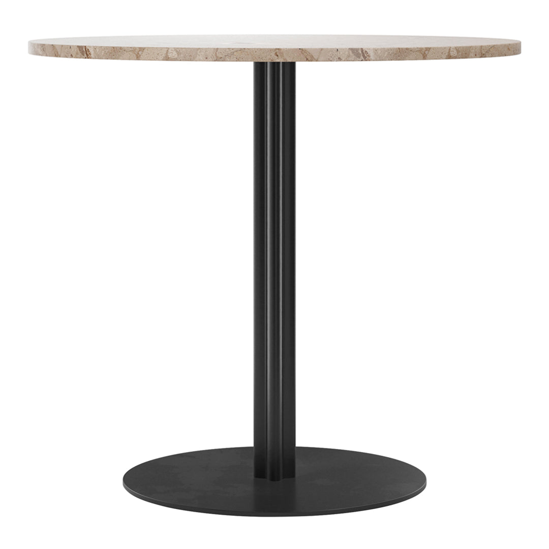 Harbour Column Round Dining Table - Modern Wooden Kitchen Table for 4-6 People - Perfect for Small Spaces, Breakfast Nook & Cozy Family Dinners