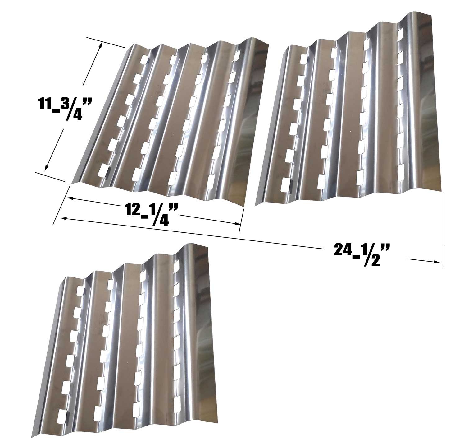 Brinkmann 810-2705-1 Pro Series 2700 Gas Grill Replacement Kit - 3 Heat Plates & Stainless Steel Cooking Grids - Perfect for Outdoor BBQ, Camping, and Backyard Grilling