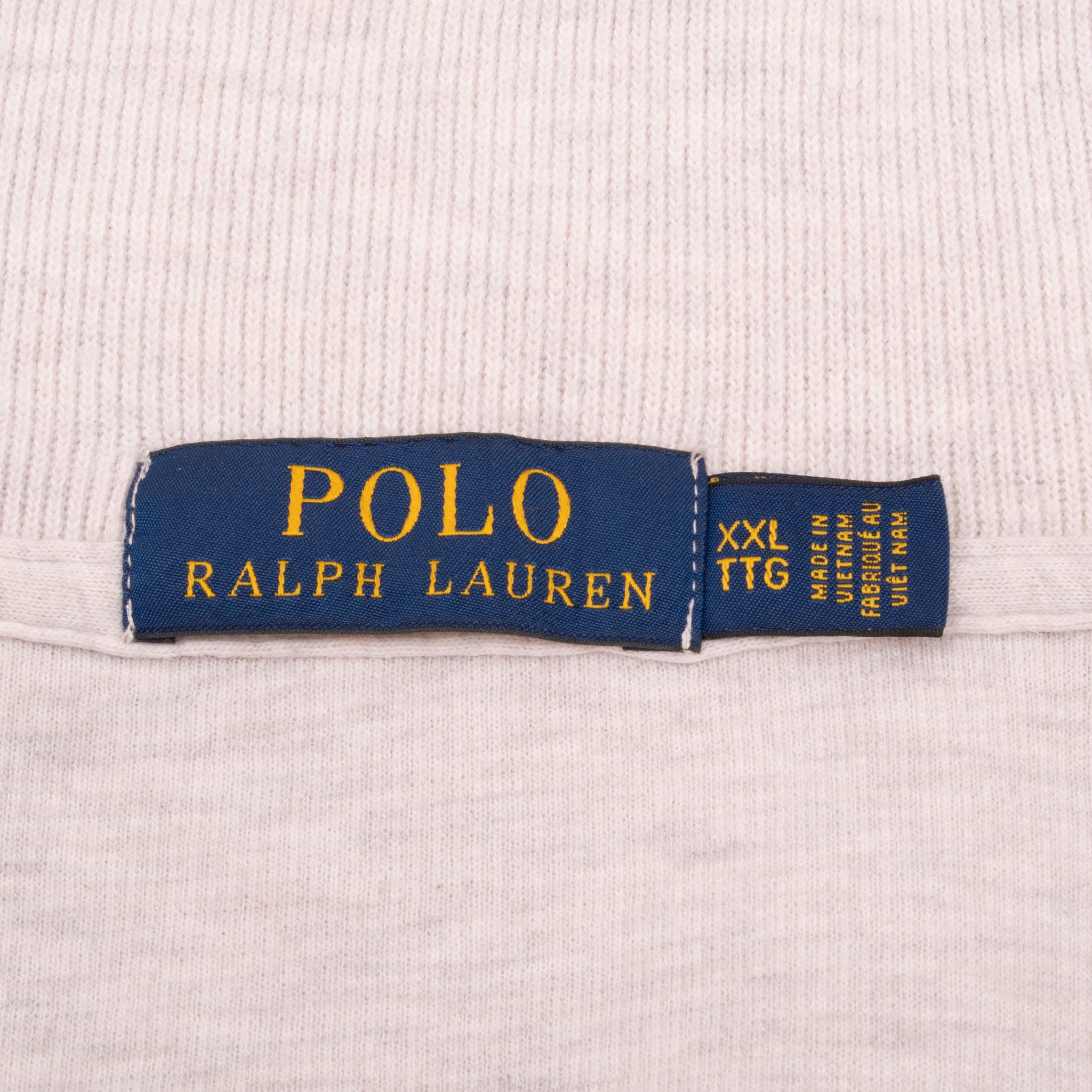 Ralph Lauren Polo Men's Quarter Zip Sweater - Off White, Size 2XL - Casual & Business Casual Pullover for Work & Outdoor Activities