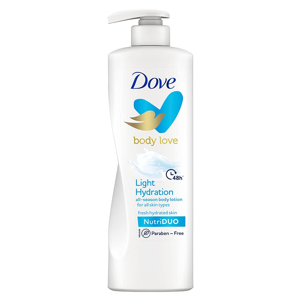 Dove Cream Beauty Bathing Bar 125g (4+1 Free Combo) & Dove Body Love Light Hydration Body Lotion 400ml - Moisturizing Soap and Lotion Set for Dry Skin Care, Daily Shower & Skincare Routine