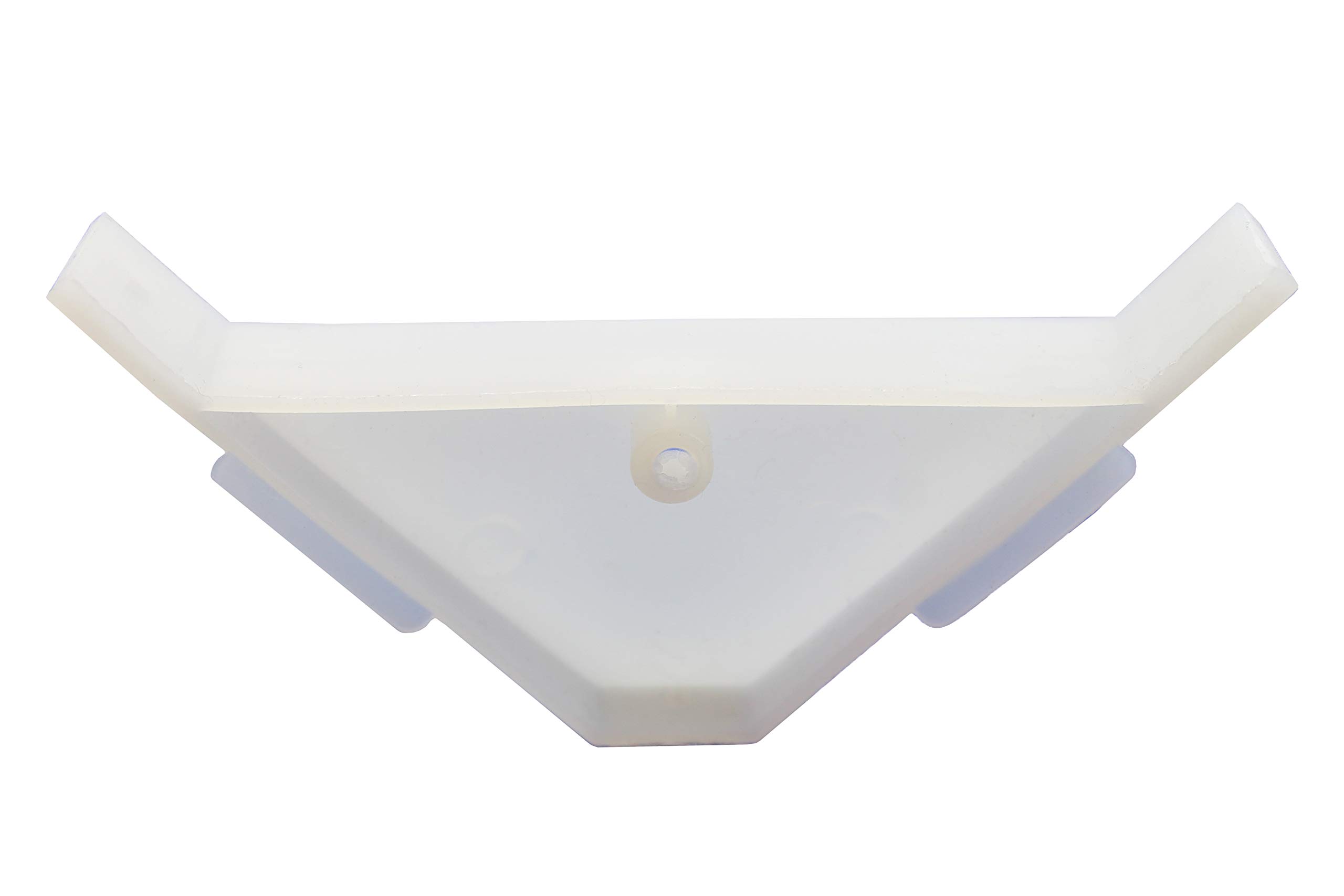 200-Pack Berta 90 Degree Cabinet Corner Brackets - Heavy Duty Plastic White Triangle Support Braces for Shelves, Cabinets & Furniture (Perfect for Home, Office & DIY Projects)
