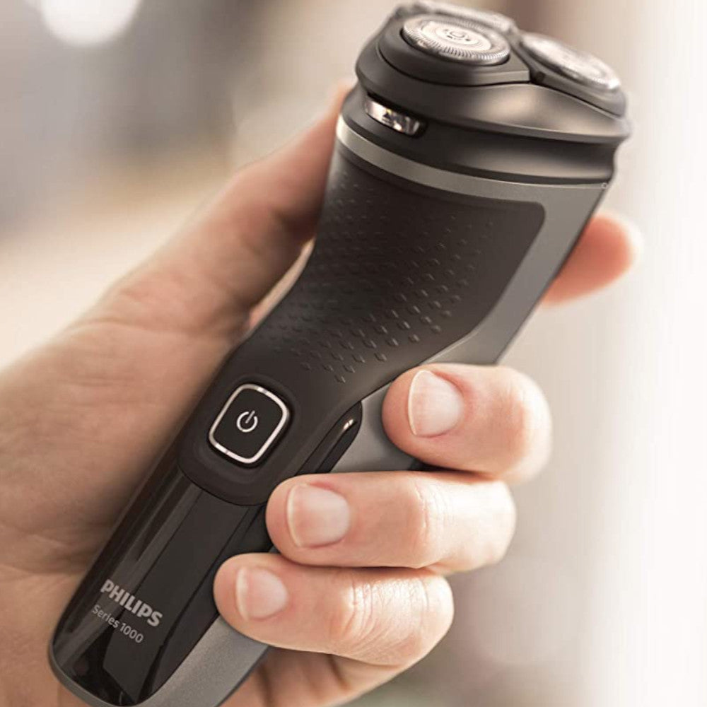 PHILIPS S1232/41 Series 1000 Rechargeable Electric Shaver with Pop-Up Trimmer for Men - Wet & Dry Use, Cordless Shaving for Travel, Home & Office Grooming