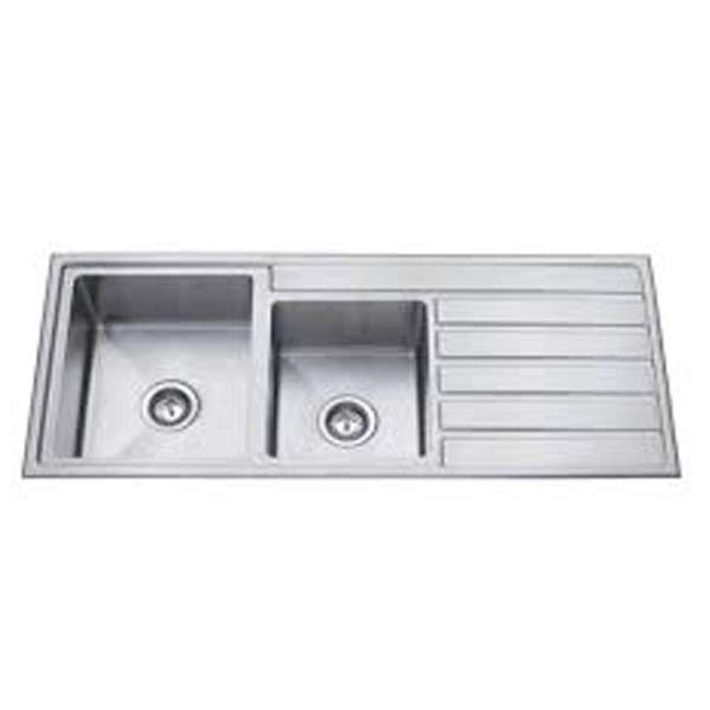 Premium Evia Double Bowl Undermount Kitchen Sink 34.6