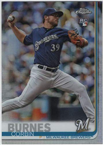 2019 Topps Chrome Refractors #84 Corbin Burnes Milwaukee Brewers Baseball Card - Rare Collectible for Sports Memorabilia & Trading Card Enthusiasts - Perfect for Display, Investment & Fantasy Baseball Fans