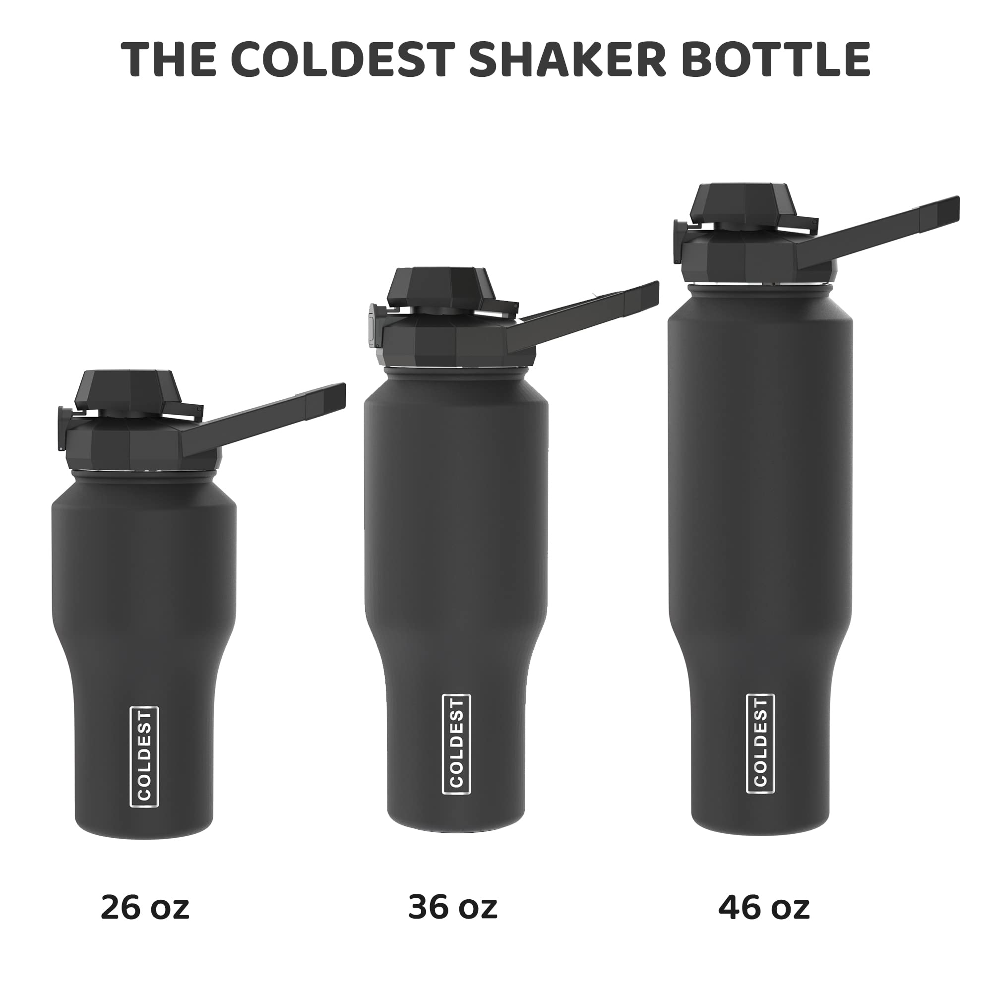 Insulated 26 oz Coldest Shaker Bottle with Chug Lid - Protein Blender Cup for Mixes, Fits Sip Cirkul Lid, Green Aurora Glitter - Perfect for Gym, Workouts & On-the-Go Nutrition
