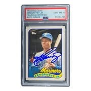Ken Griffey Jr Signed 1989 Topps #41T Rookie Card - PSA/DNA Gem MT 10 - Seattle Mariners Baseball Collectible - Perfect for Sports Memorabilia Display & Investment