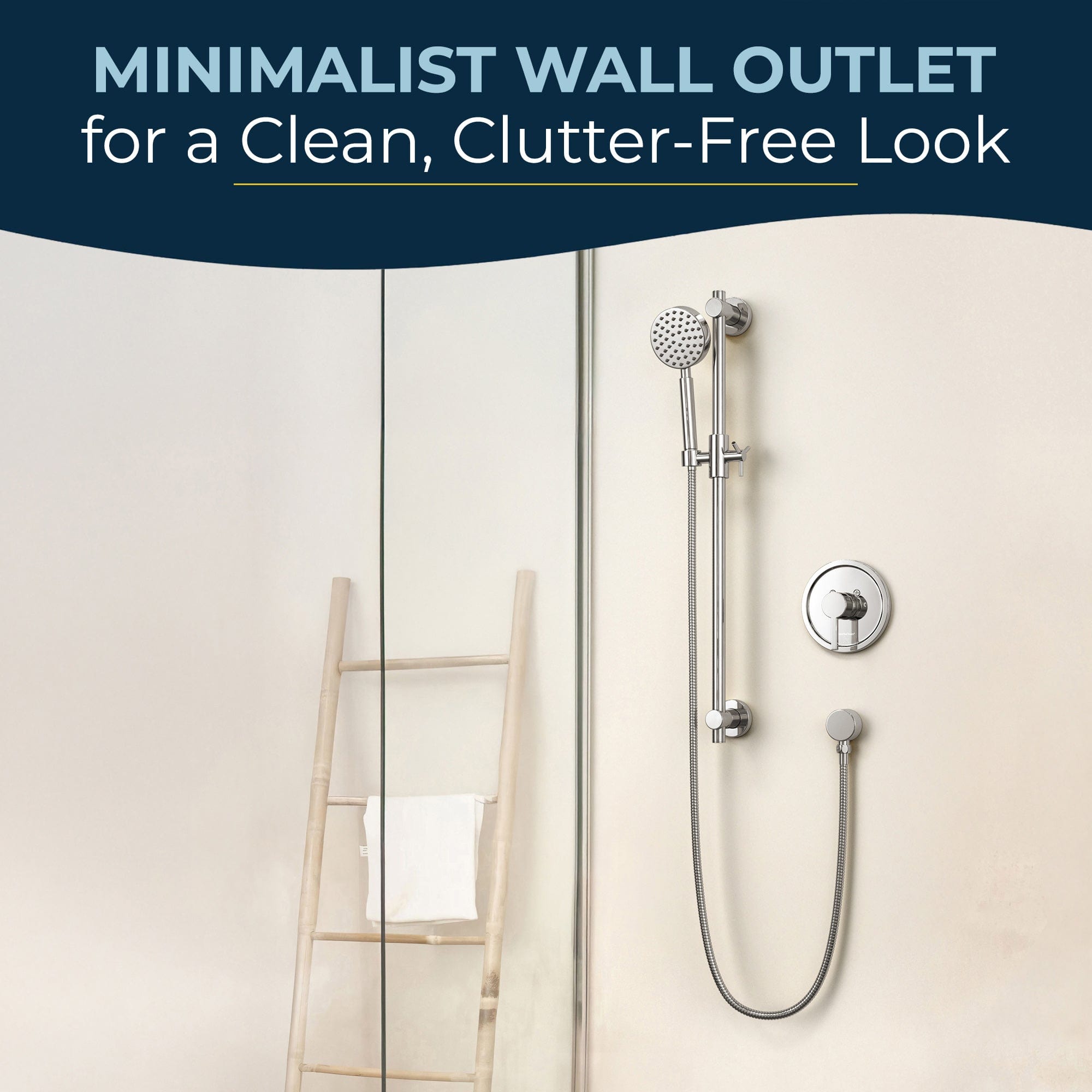 Stainless Steel Drop Ell Wall Mount Elbow - Heavy Duty Shower Hose Connector for Bathroom & Kitchen Faucets - Perfect for Handheld Shower Heads and Sprayer Installations