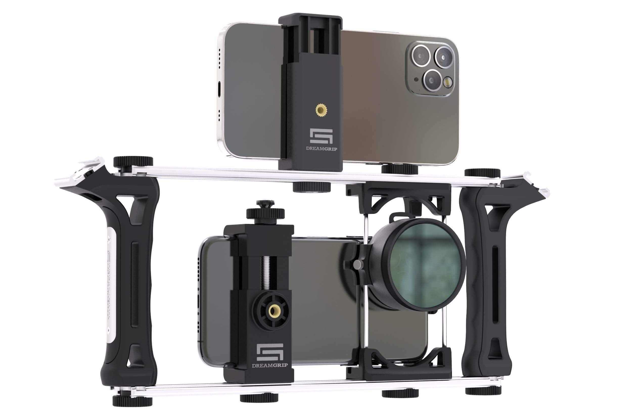 EVOLUTION PRO 2 Plus Universal Modular Rig System for Smartphones, Action & DSLR Cameras - Professional Video Kit for Vlogging, YouTube, Journalism & Filmmaking - Perfect for Content Creators, Travel Vlogs & On-Location Shooting