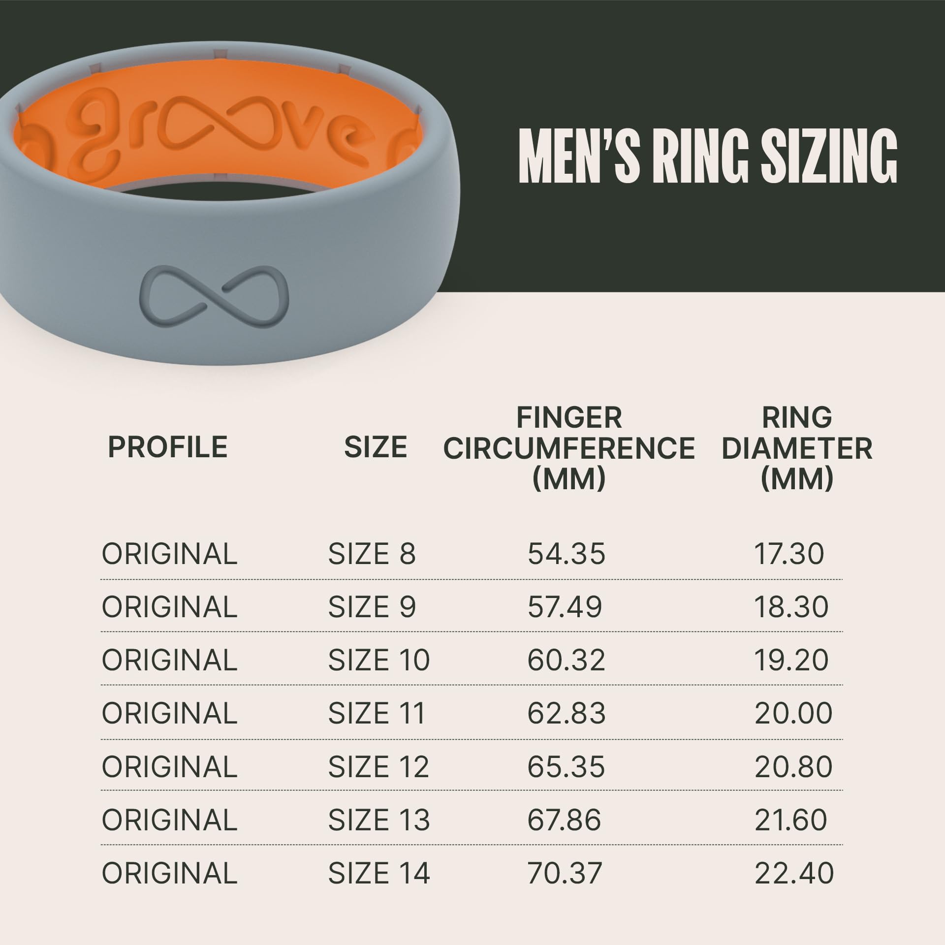 Groove Life Solid Silicone Ring - Breathable Rubber Wedding Band for Men, Durable Comfort Fit Ring with Unique Design | Perfect for Active Lifestyles, Gym, Swimming & Outdoor Adventures