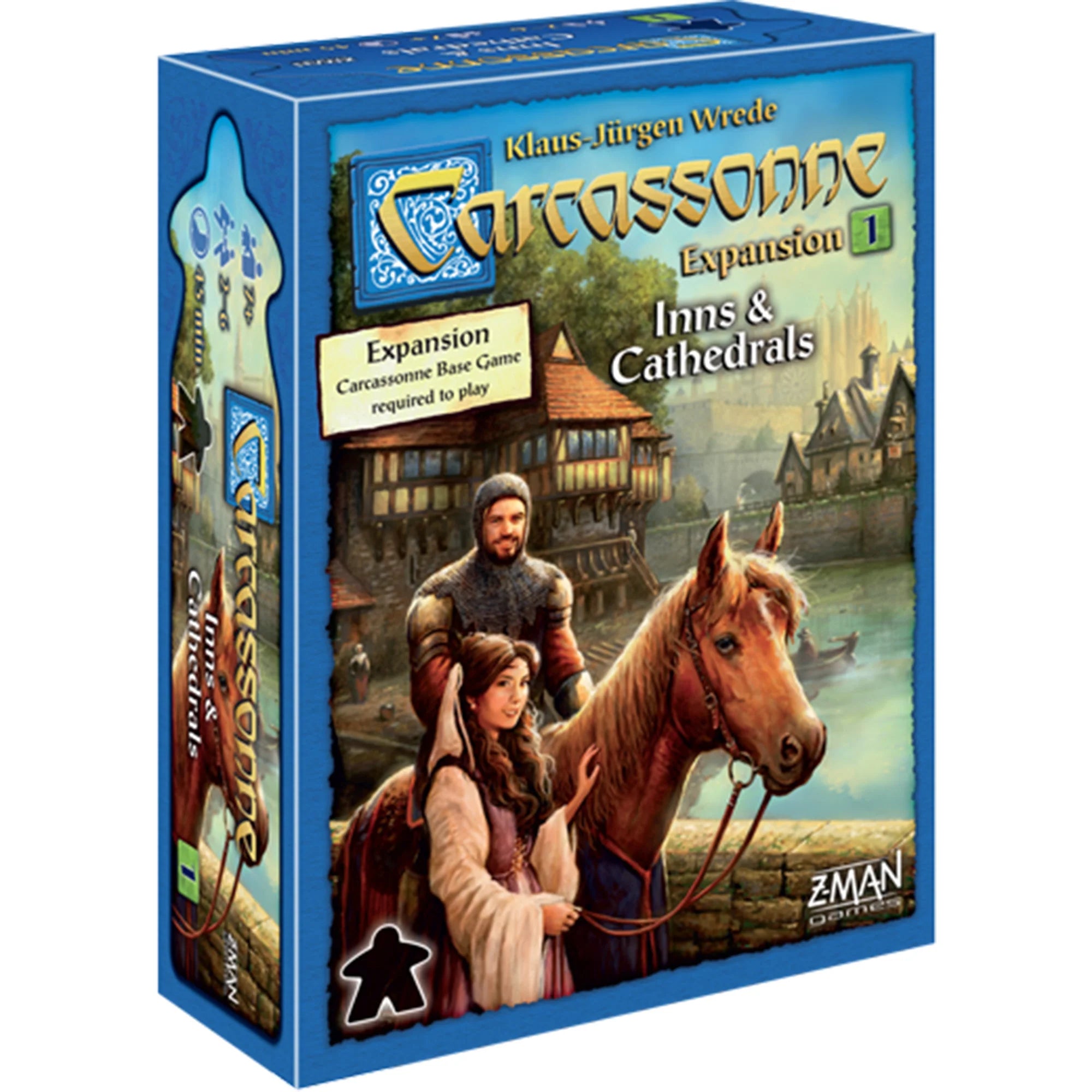 Carcassonne: Inns and Cathedrals Expansion - Award-Winning Strategy Board Game for Adults & Families - Perfect for Game Nights & Family Gatherings